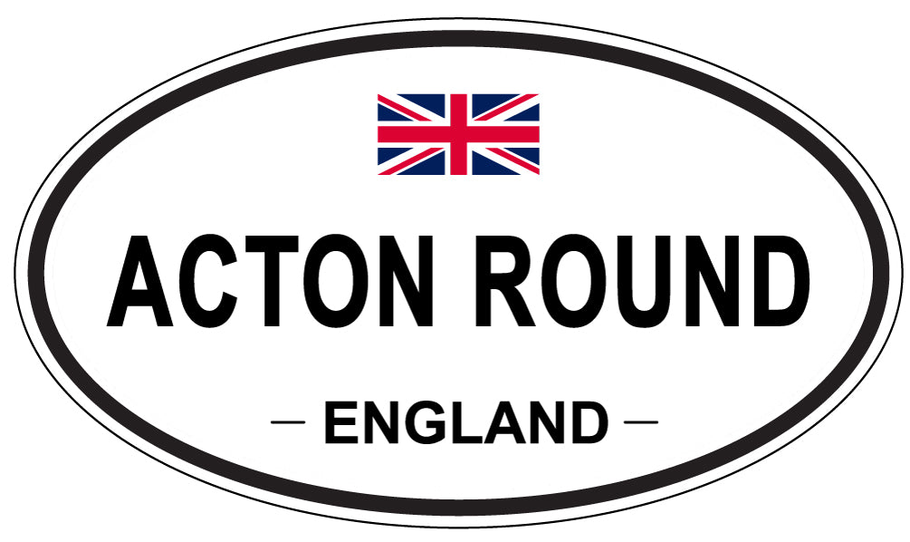 ACTON ROUND - Oval Sticker