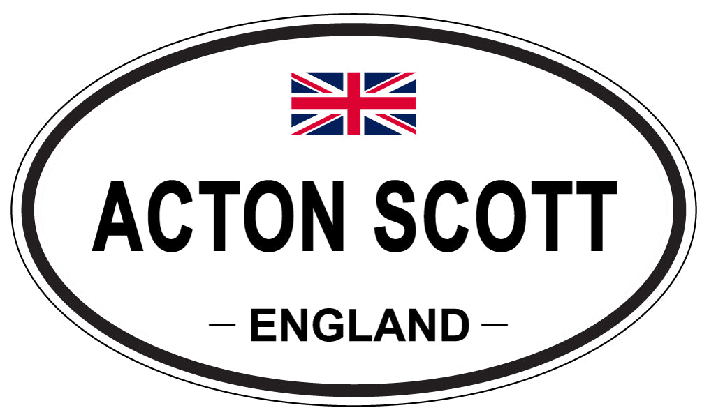 ACTON SCOTT - Oval Sticker