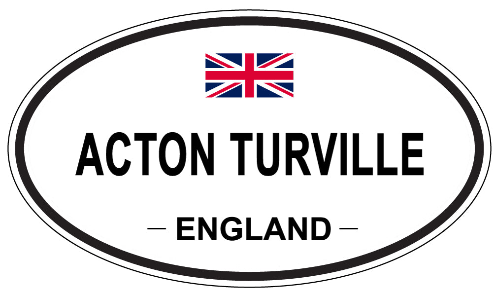 ACTON TURVILLE - Oval Sticker