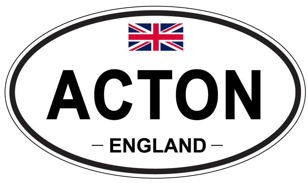 ACTON, England - Oval Magnet