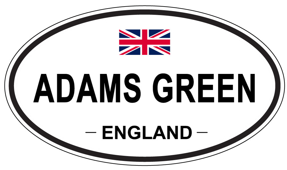 ADAMS GREEN - Oval Sticker
