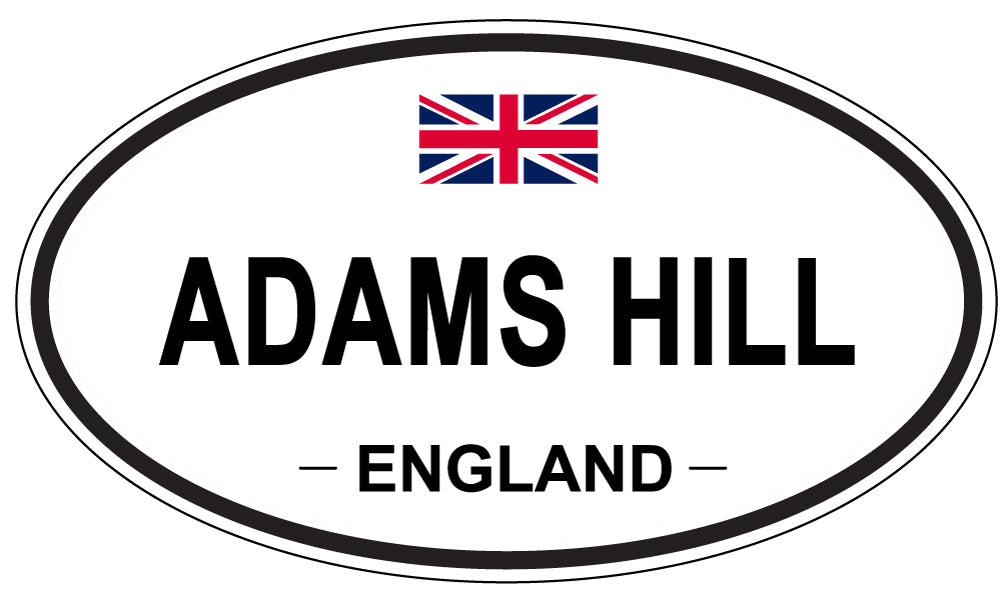 ADAMS HILL - Oval Sticker