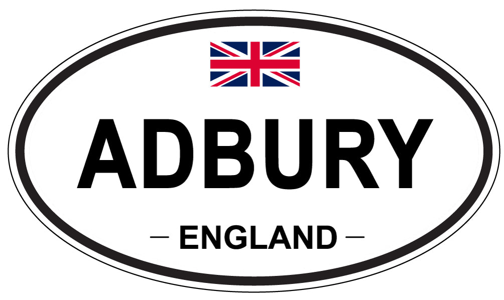 ADBURY - Oval Sticker