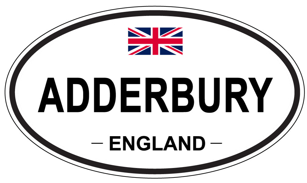 ADDERBURY - Oval Sticker