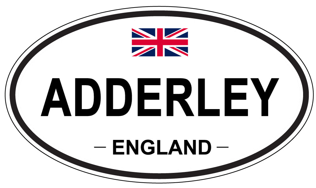 ADDERLEY, England - Oval Magnet