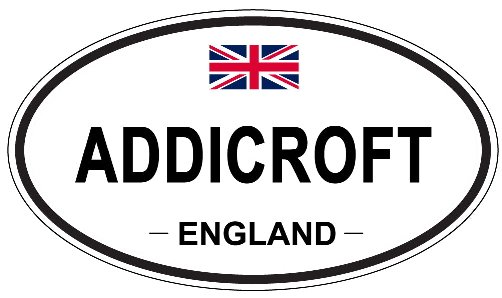 ADDICROFT - Oval Sticker