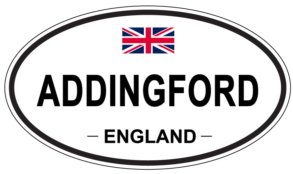 ADDINGFORD - Oval Sticker