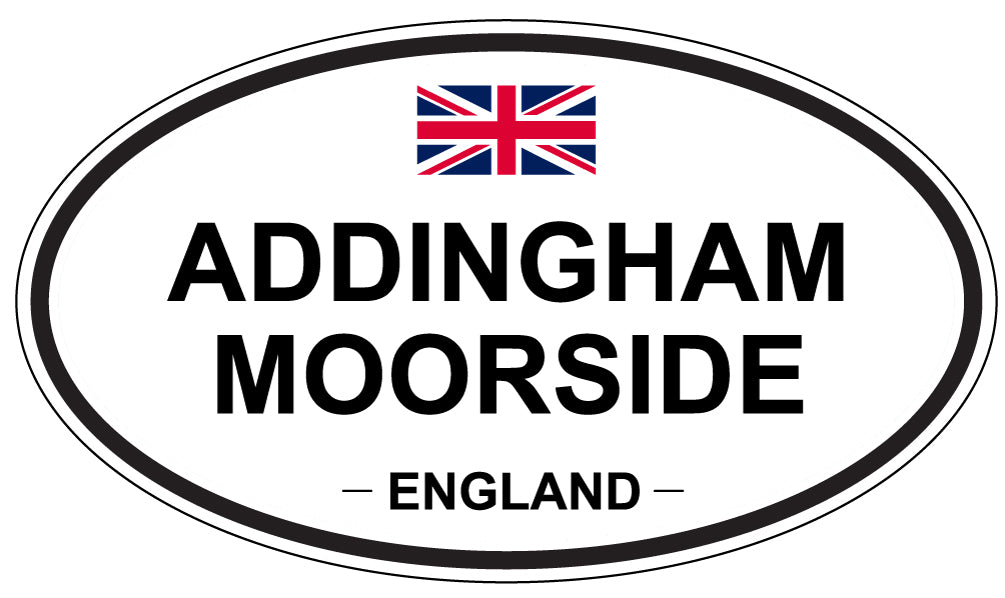 ADDINGHAM MOORSIDE - Oval Sticker