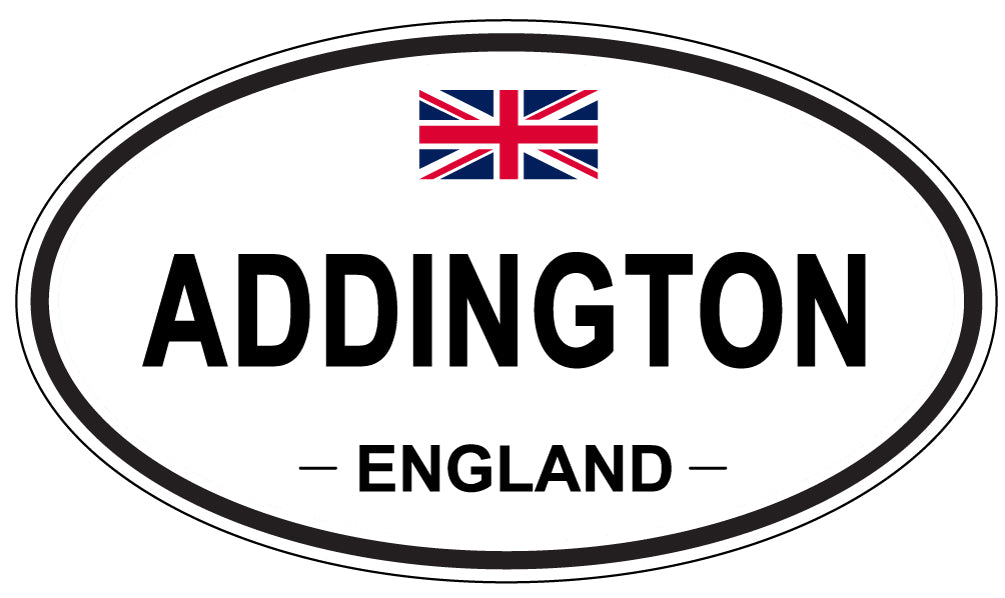 ADDINGTON, England - Oval Magnet