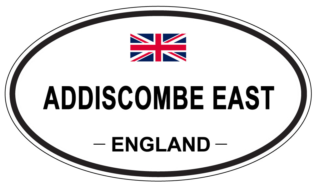 ADDISCOMBE EAST - Oval Sticker