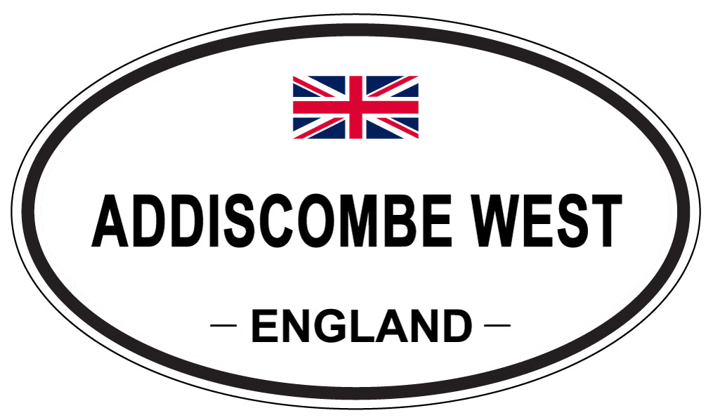ADDISCOMBE WEST - Oval Sticker
