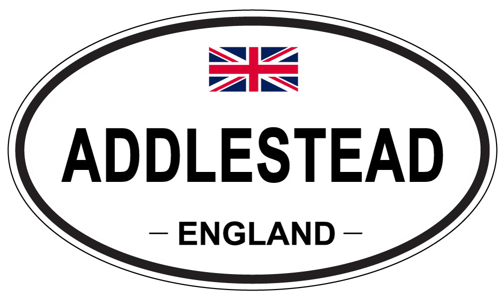 ADDLESTEAD - Oval Sticker