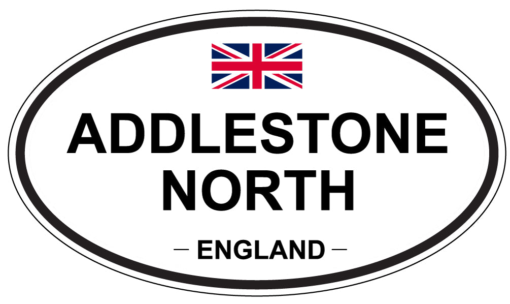 ADDLESTONE NORTH - Oval Sticker
