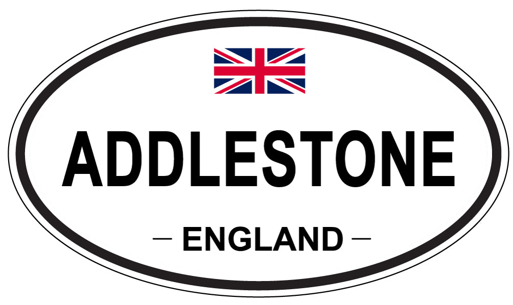 ADDLESTONE - Oval Sticker