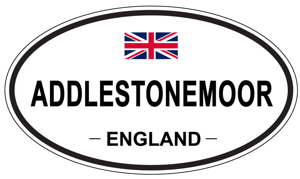 ADDLESTONEMOOR - Oval Sticker