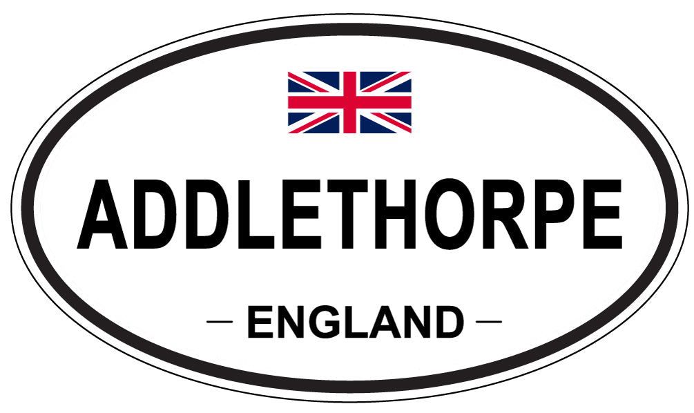 ADDLETHORPE - Oval Sticker