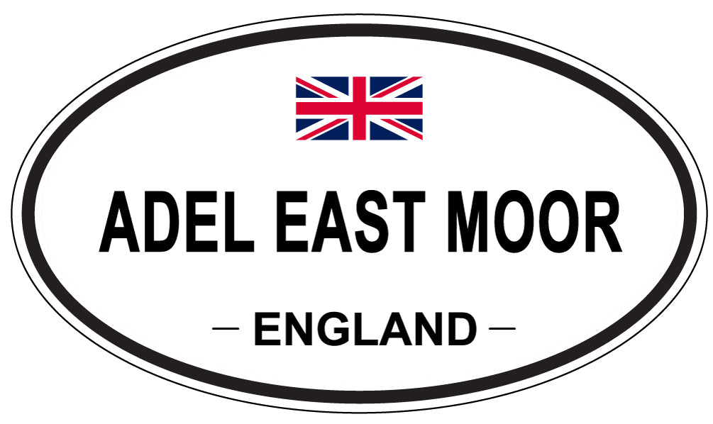 ADEL EAST MOOR - Oval Sticker