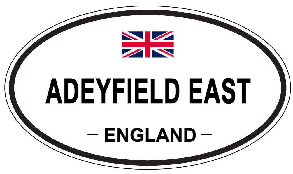 ADEYFIELD EAST - Oval Sticker