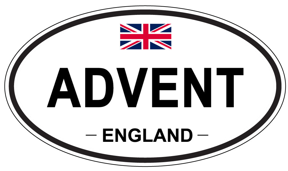 ADVENT, England - Oval Magnet