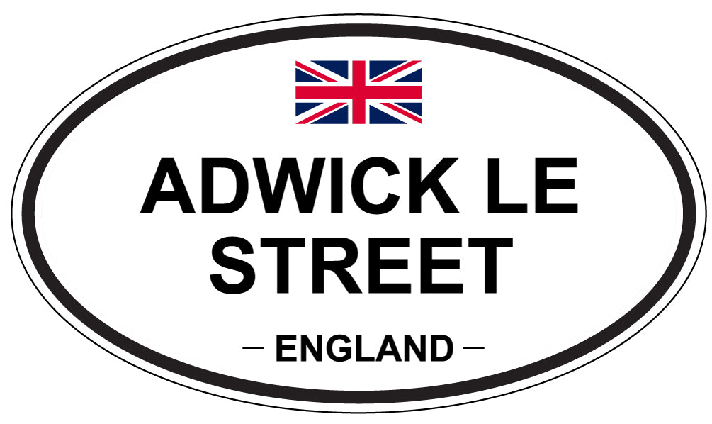 ADWICK LE STREET - Oval Sticker