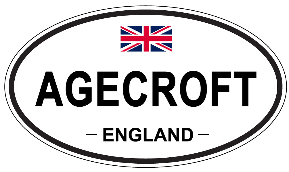 AGECROFT - Oval Sticker