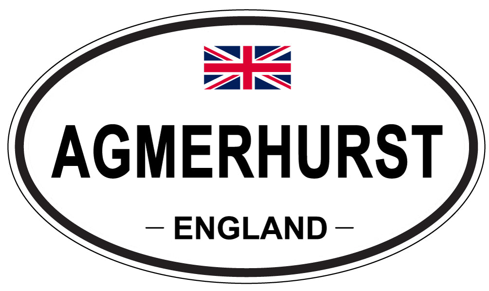 AGMERHURST - Oval Sticker