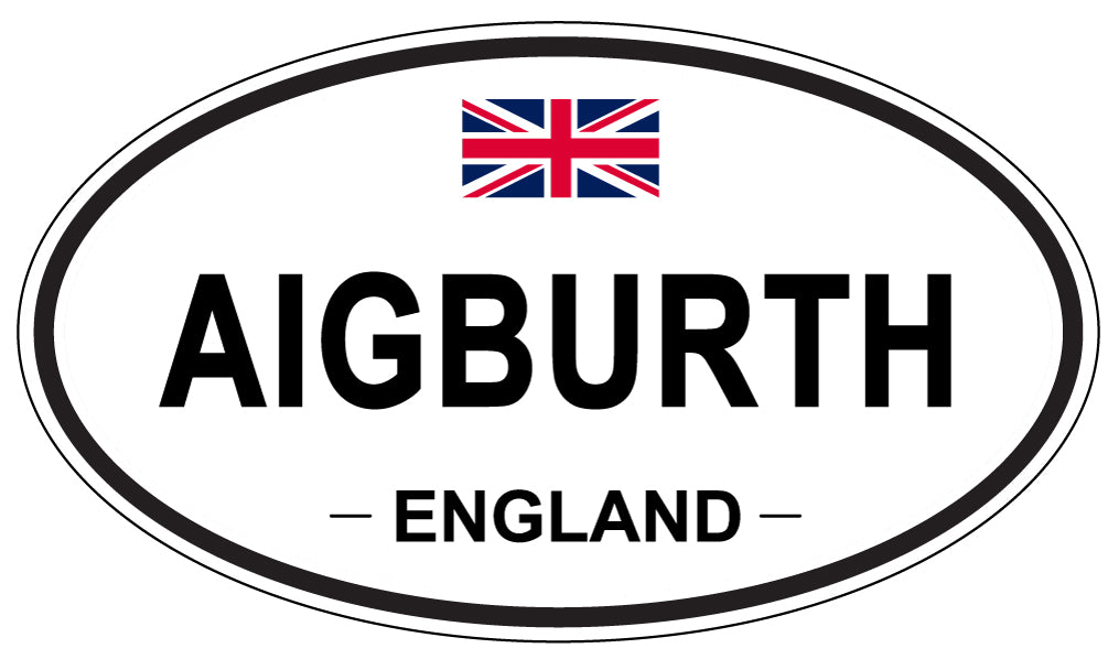 AIGBURTH - Oval Sticker
