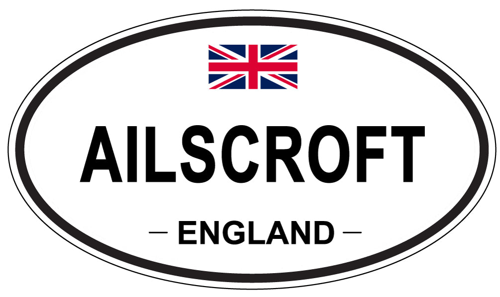 AILSCROFT - Oval Sticker