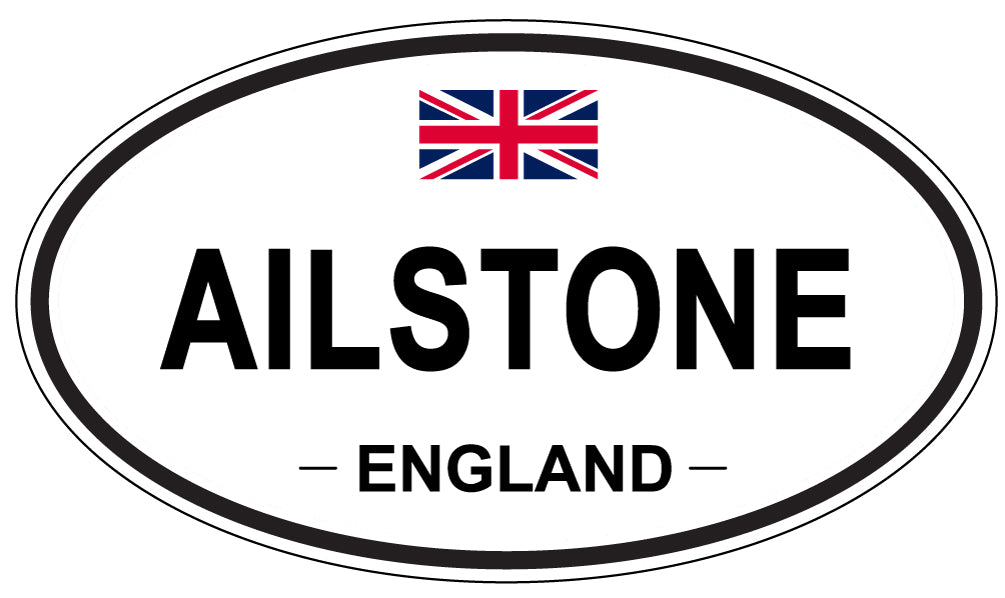 AILSTONE - Oval Sticker