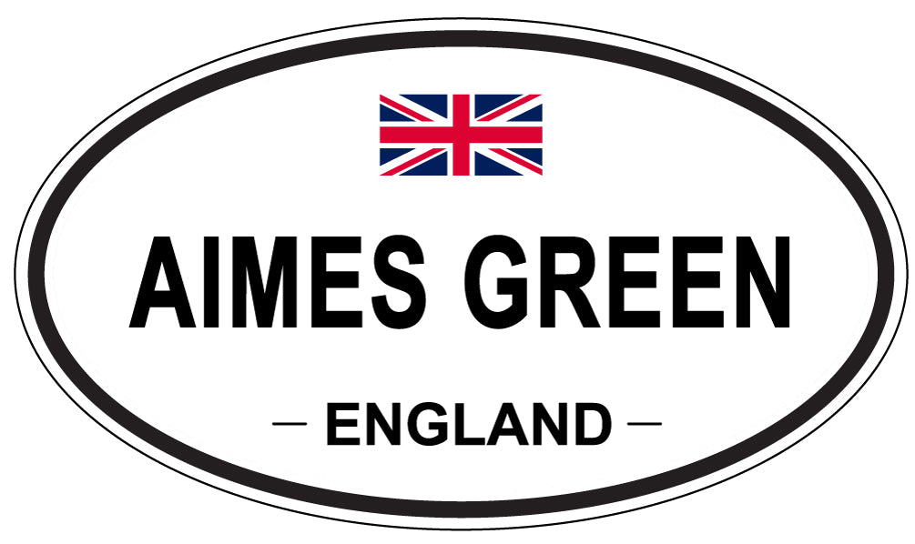 AIMES GREEN - Oval Sticker