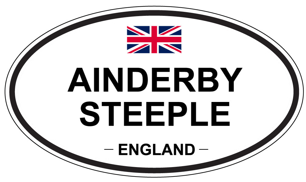 AINDERBY STEEPLE - Oval Sticker