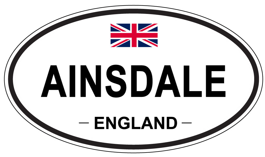 AINSDALE - Oval Sticker