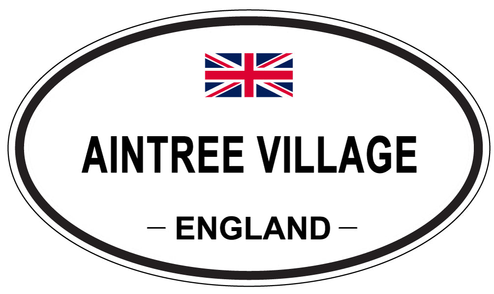 AINTREE VILLAGE - Oval Sticker