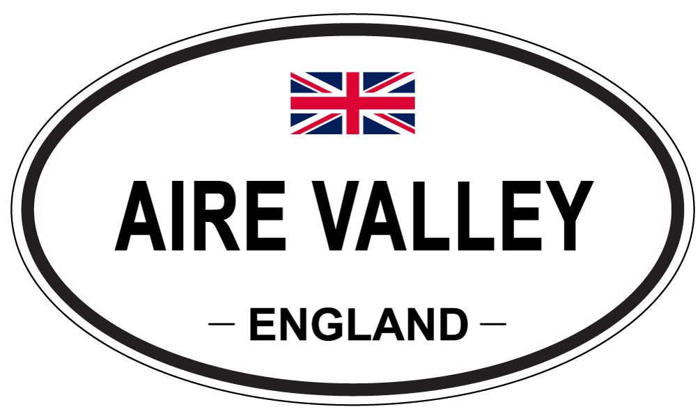 AIRE VALLEY - Oval Sticker