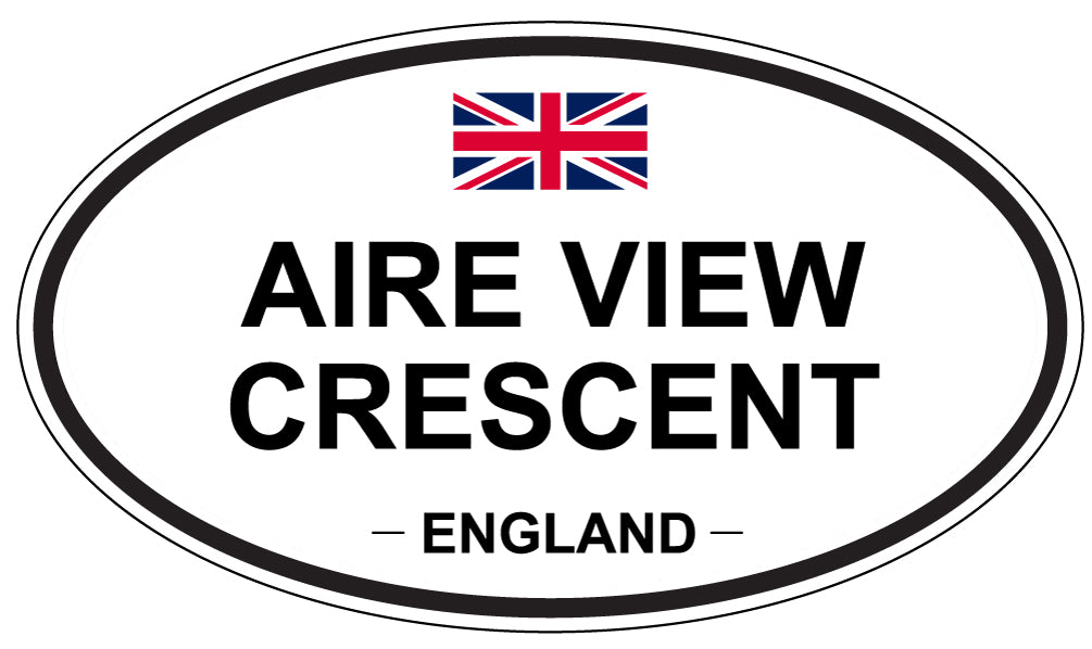 AIRE VIEW CRESCENT - Oval Sticker