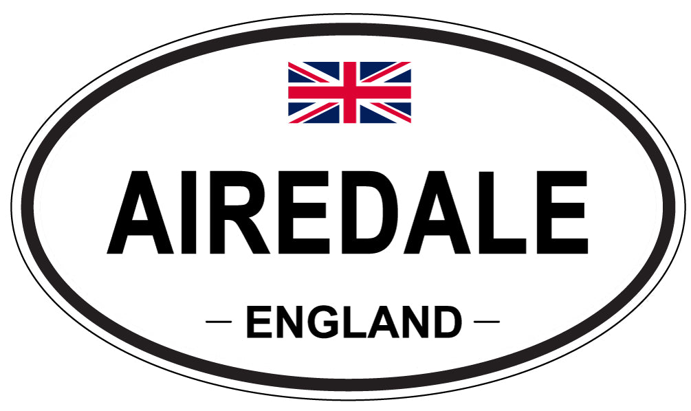 AIREDALE - Oval Sticker