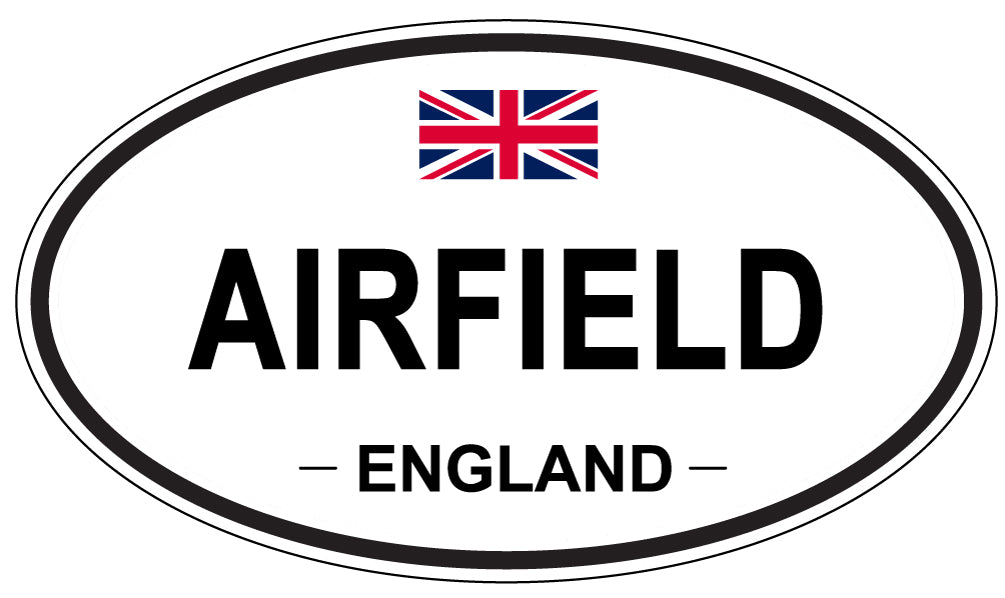 AIRFIELD - Oval Sticker