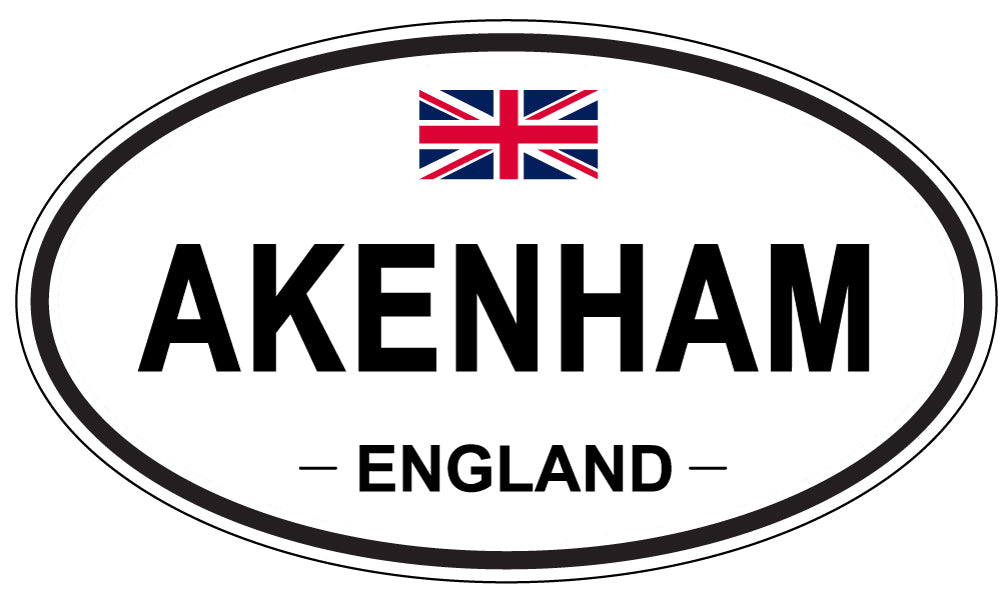 AKENHAM - Oval Sticker