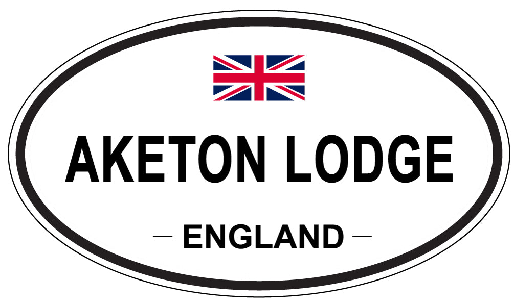 AKETON LODGE - Oval Sticker