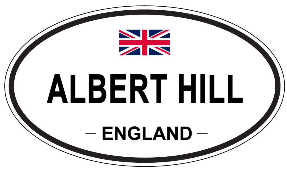 ALBERT HILL - Oval Sticker