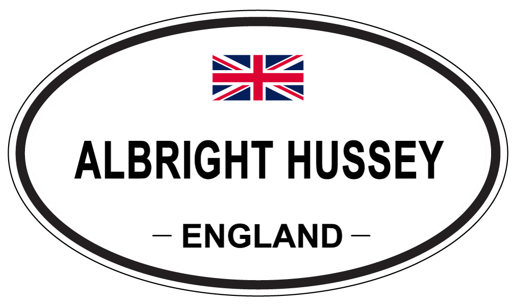ALBRIGHT HUSSEY - Oval Sticker