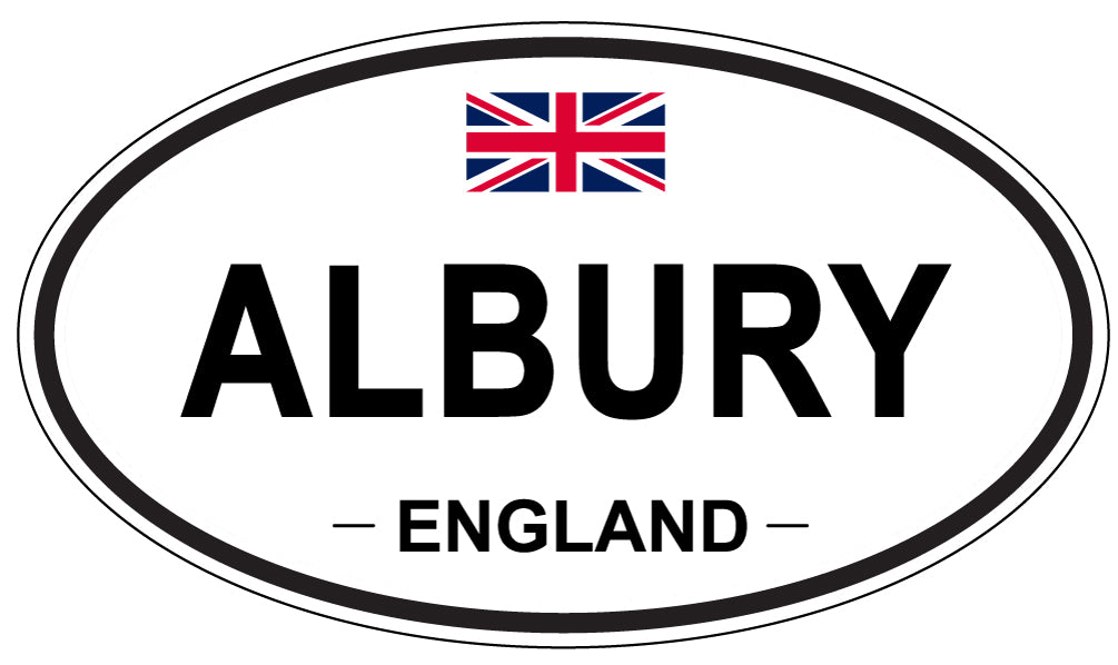 ALBURY, England - Oval Magnet