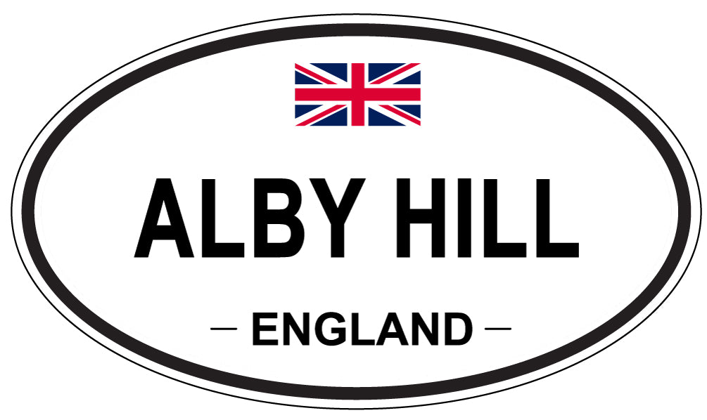 ALBY HILL - Oval Sticker