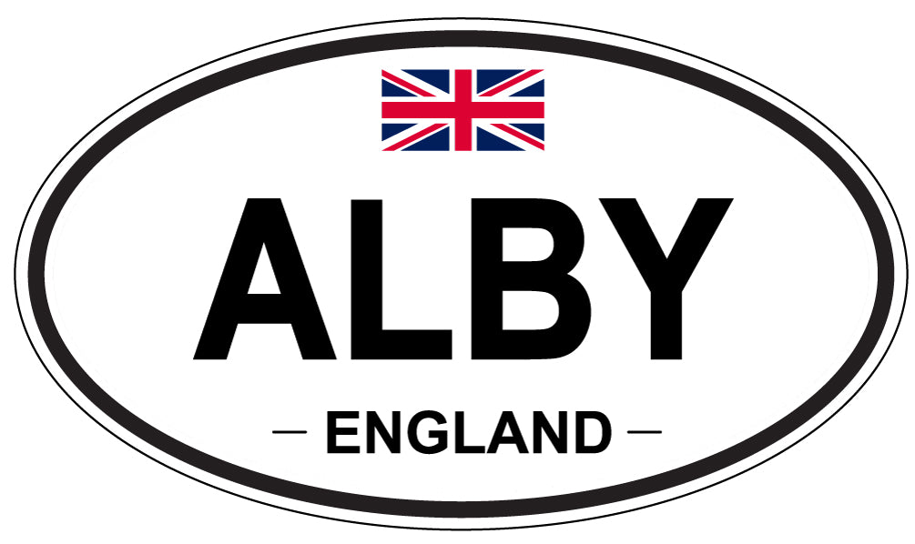 ALBY, England - Oval Magnet