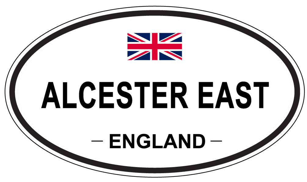 ALCESTER EAST - Oval Sticker