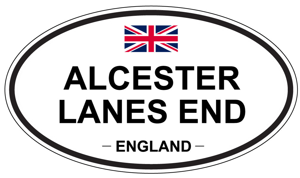 ALCESTER LANES END - Oval Sticker