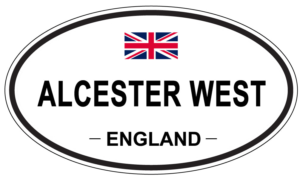ALCESTER WEST - Oval Sticker