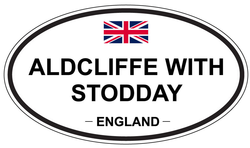 ALDCLIFFE WITH STODDAY - Oval Sticker