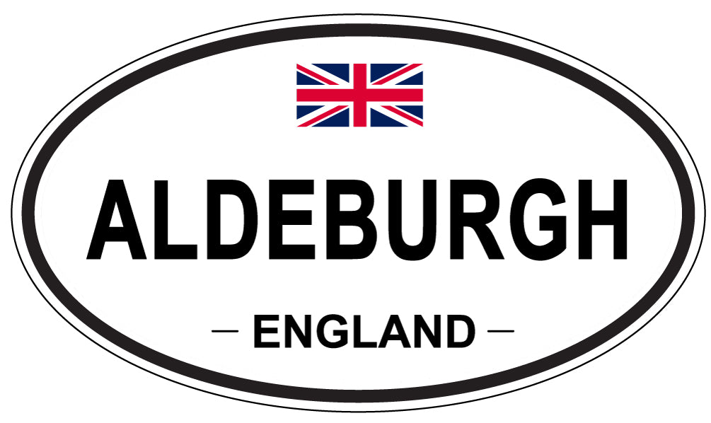ALDEBURGH - Oval Sticker