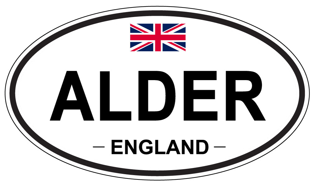 ALDER, England - Oval Magnet
